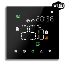 Терморегулятор Ecoset PWT 003 Wi-Fi сенсорный программируемый для теплого пола (цвет черный)